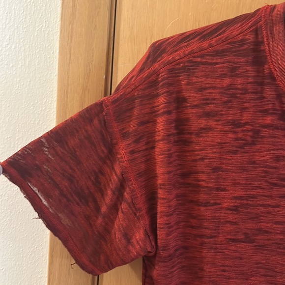 We the Free Free People Women’s Short Sleeve Burnout Tee T-Shirt Red Size XS - Picture 5 of 7